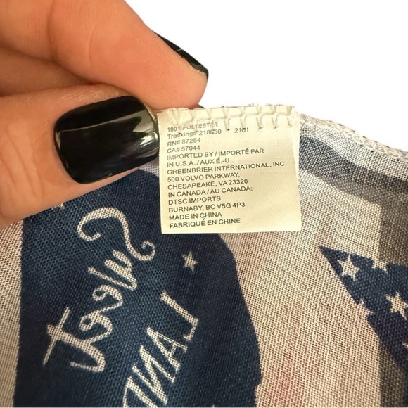 Patriotic Scarfs-Set of 3- Ice Cream/Stars/ 4th of July- 60”L x 12”W- Polyester - Picture 8 of 11